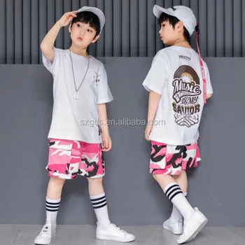 2018 New Children S Day Camouflage Shorts Boys Dance Costumes Hip
