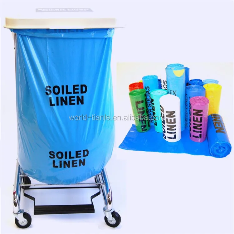 4045 Gallon Blue Disposable Plastic Soiled Linen Bag Hospital Liner