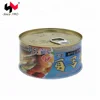 empty round tin food cans for meat