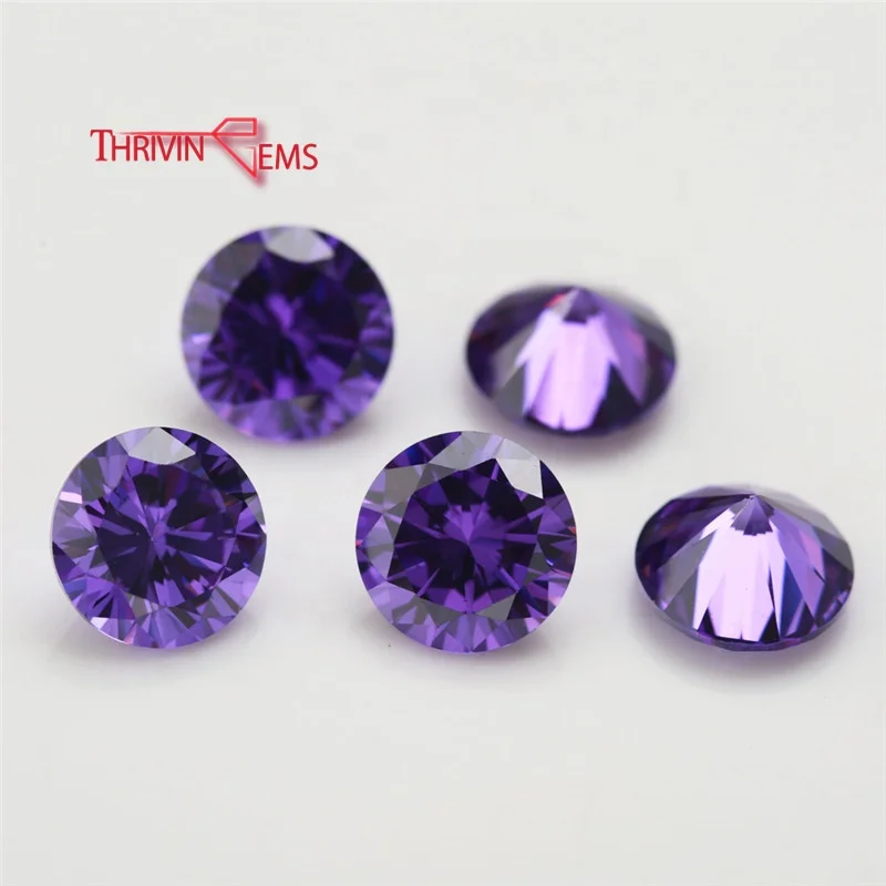 

Thriving Gems small size 1000pcs/bag loose stones round cut cubic zirconia for jewelry