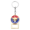 The Avengers Captain Marvel Keychain 2 Colors Bottle Opener Keyring Marvel Movie Jewelry Classics Trendy For Men Accessories