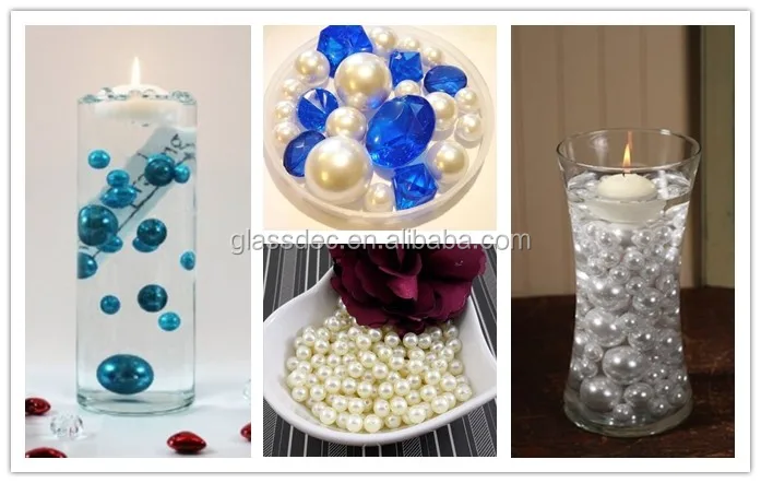 fake pearl vase filler