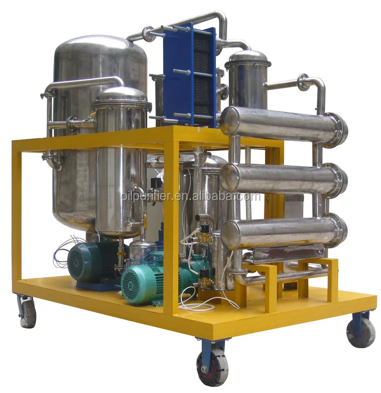 Used Cooking Oil Filter Machine,Oil Water / Moisture And Particles