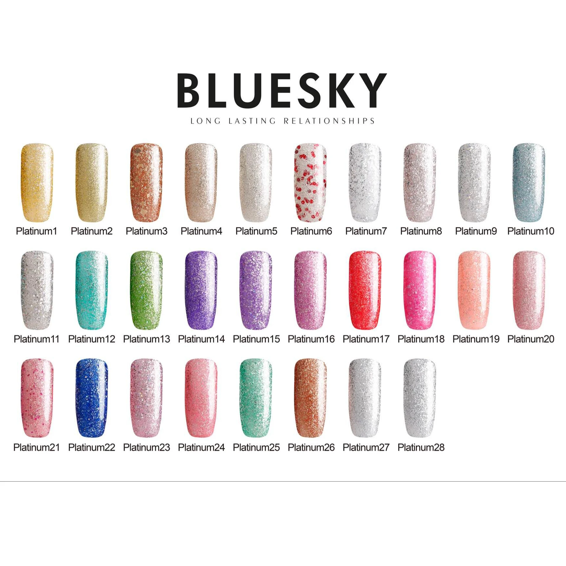 Bluesky Gorgeous Uv Gel Platinum Uv Gel Nail Polish With Excellent