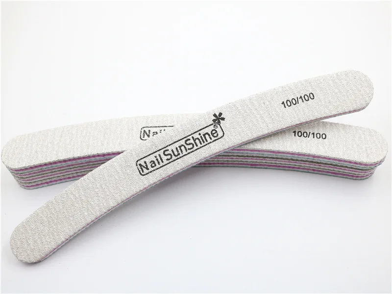 Curved Nail File Polished Doublesided High Quality Repaired Nails