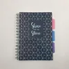hot selling custom PP&PVC&PET material A5 spiral mini notebook for school/office