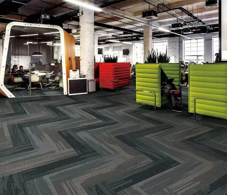 25 x 100 CM Office 100% Nylon Carpet Tiles with PVC Backing