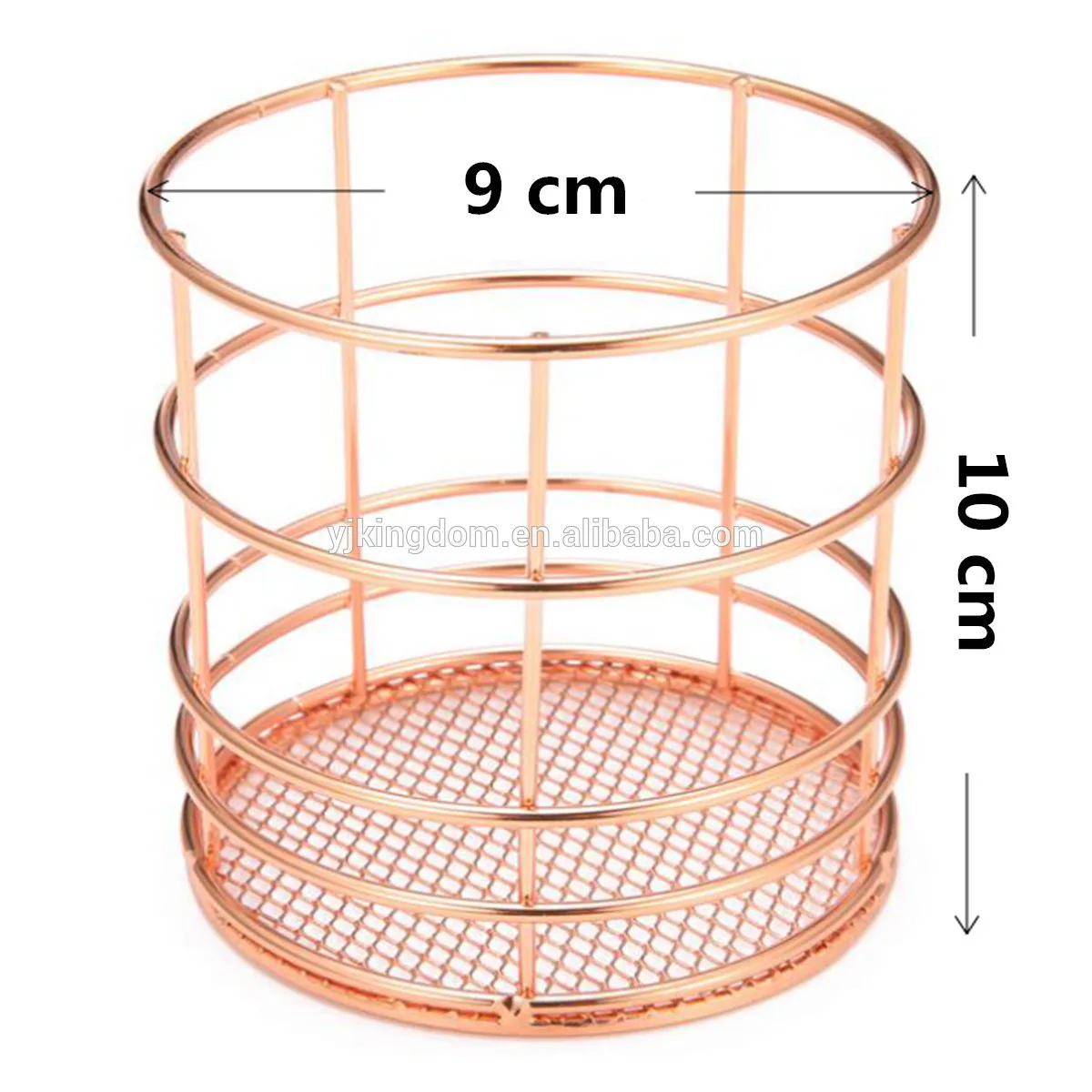 rose gold makeup holder