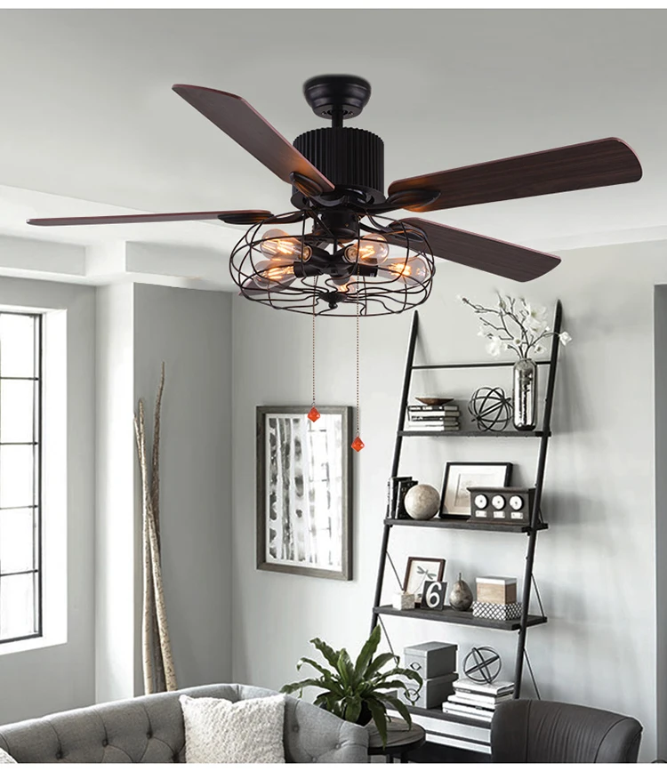 High Frequency Orient Celing Fan 110v 240v Modern Black Ceiling