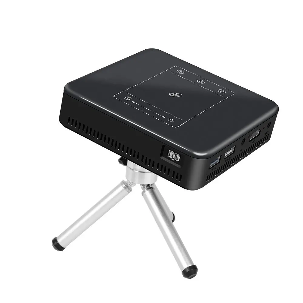 Portable DLP Mini Projector 150 ANSI Lumens Efficiency Pico Video Projector D13