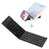 Factory aluminum alloy folding bluetooth case keyboard for tablet