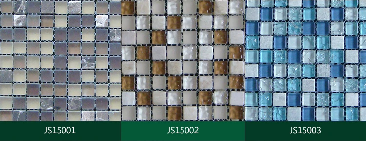 Low Price Brickwork Pure Blue Color 300mmX300mm Square Glass Mosaic Tile For Swimming Pool
