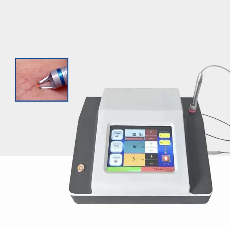 

Portable 980nm diode laser vascular therapy machine / red blood vessels spider vein removal 980 nm