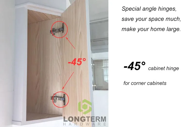 De Alta Calidad De Menos De 45 Grados Fijo Simple Del Gabinete Bisagras