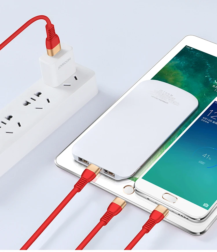 Joyroom 1.5m 3 in 1 USB Charging Cables for Apple/Android phone