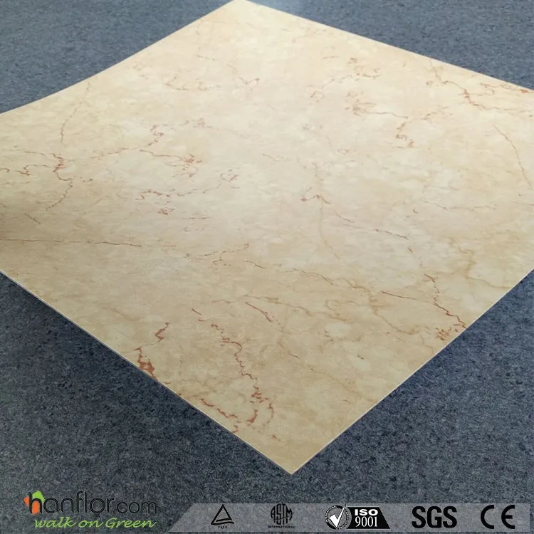 Marble look 18 x 18 vinyl floor tile
