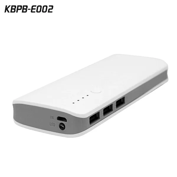 

Portable battery charger 10000mAh with 3 USB output, Grey,blue,red,green ,oem colors
