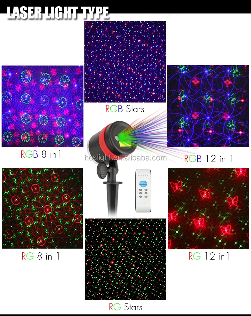 
Newest projector 3 color mini laser white snow effect laser light with 8 different patterns 