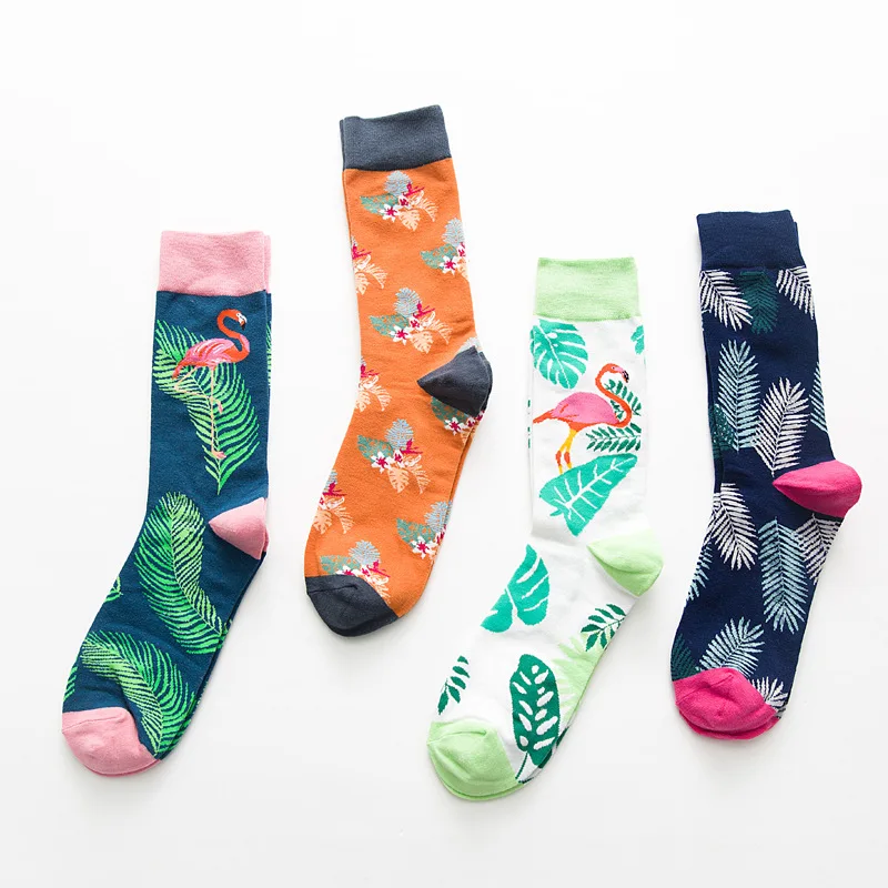 

Fashion unisex happy jacquard socks character socks wholesale, 4 colors