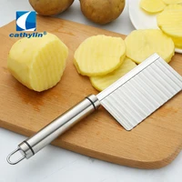 

Potato Wavy Edged Knife Stainless Steel Vegetable Fruit Cutting Peeler Cooking Tools Kitchen Knives
