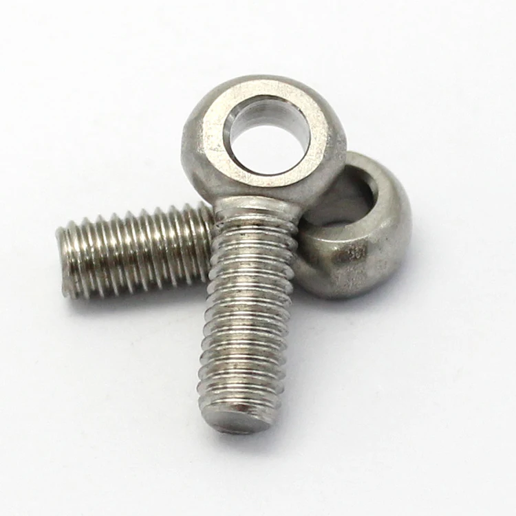 
GB798 DIN444 High quality eye bolt wing hinge screw articulated anchor flat head fish eye bolt forged eye bolt 