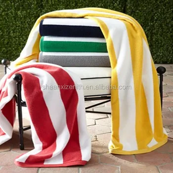 yellow and white towels