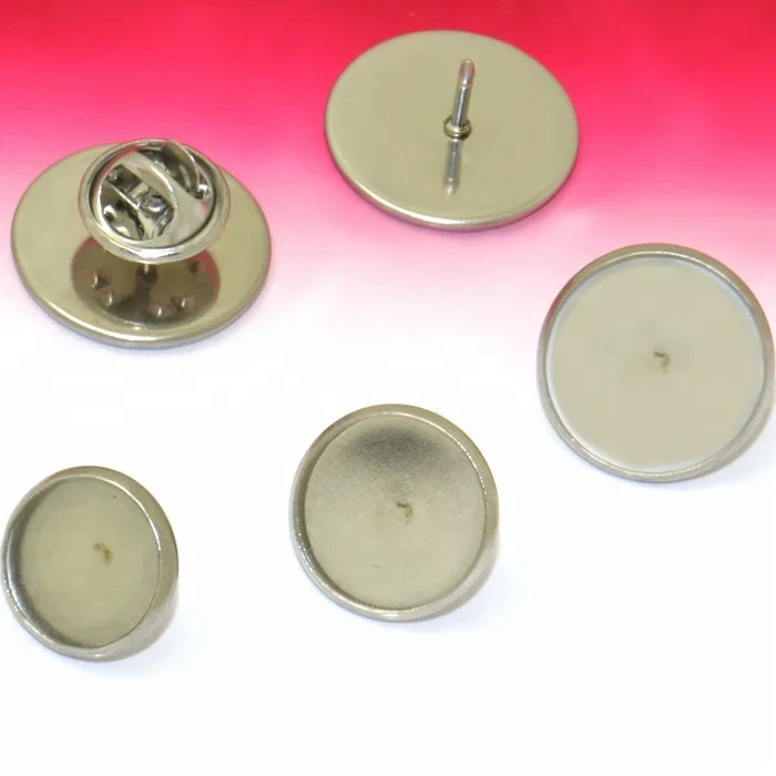 

12-25MM Butterfly Cap + Brooch Blank horse stingers Bezel Setting Tray Stainless Steel for Glass Cabochons, N/a