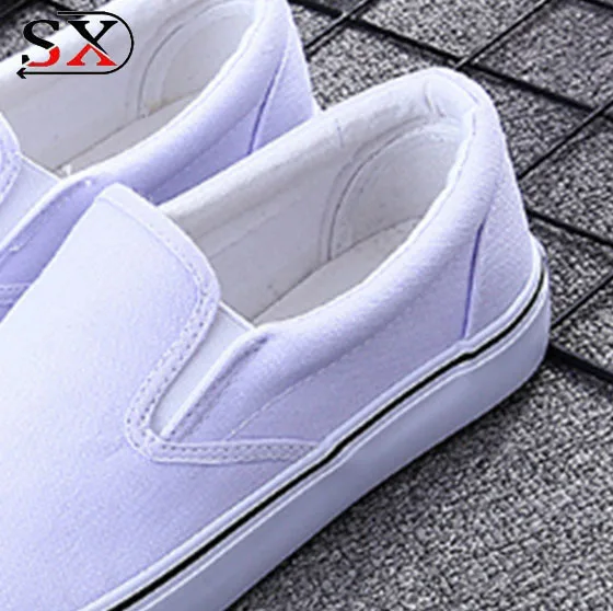 white canvas slip on shoes wholesale