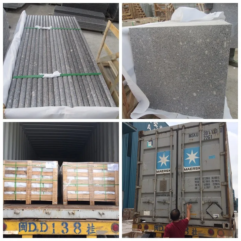 Đánh bóng Ngọc Trai Xám Granite Tầng Ngói, Đá Granit Cầu Thang Giá