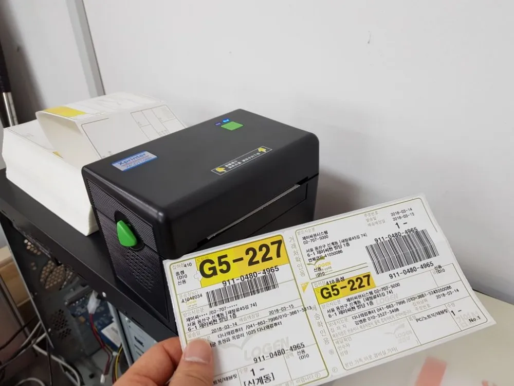 108mm Thermal Label Printing Logistics Waybill Printer Machine 4inch