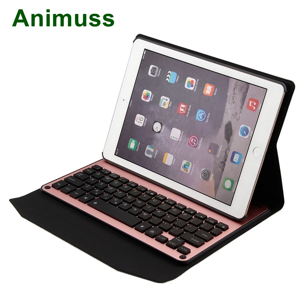 

Rechargeable Folding LED Backlit Wireless Keyboard Case For iPad 9.7