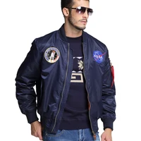 

NASA hip hop nylon bomber jacket men wholesale