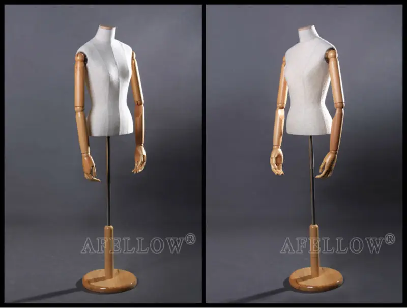 Afellow Female Mannequin Fabric Half Body Human Torso Model Buy Human Torso Model,Half Body