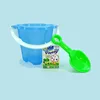 Wholesale plastic small beach buckets pails and shovels toy ST408871