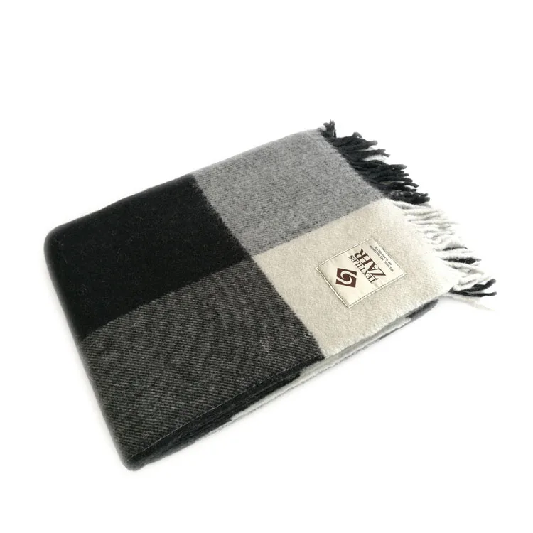 Jacquard Queen King Size Yak Wool Woven Blankets Plaids Buy Cheap