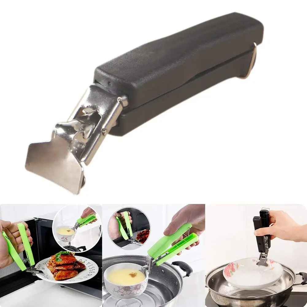 TOOGOO Camping Anti-Hot Pot Bowl Clip Cooking Picnic Handle Clip Stainless Steel Pot Holder Outdoor Cookware