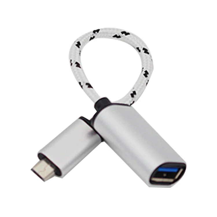 

male to otg micro usb to otg female cable adapter, Customized