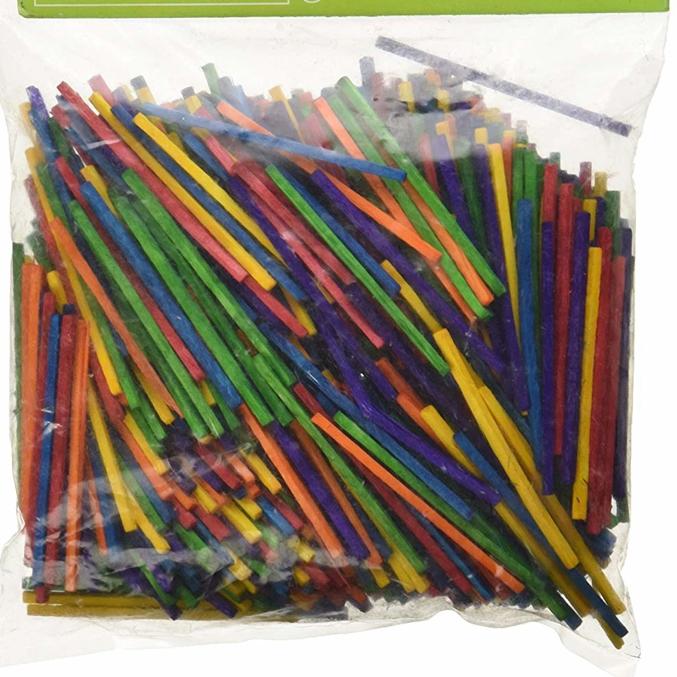 Wholesale Blue Wooden 2000pcs Wooden Match Sticks Dowels Pole Rods