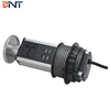manual press pop up design with dual usb charger interface furniture table pop up outlet