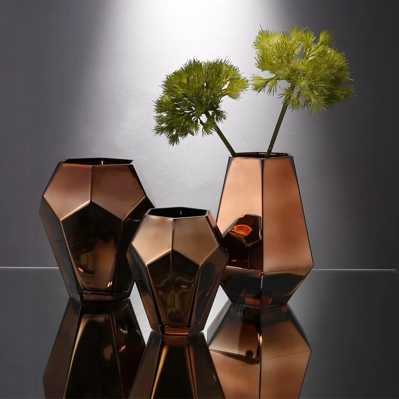 New Fashion Glass Flower Vase With Hole For Wedding Buy Glass Vase