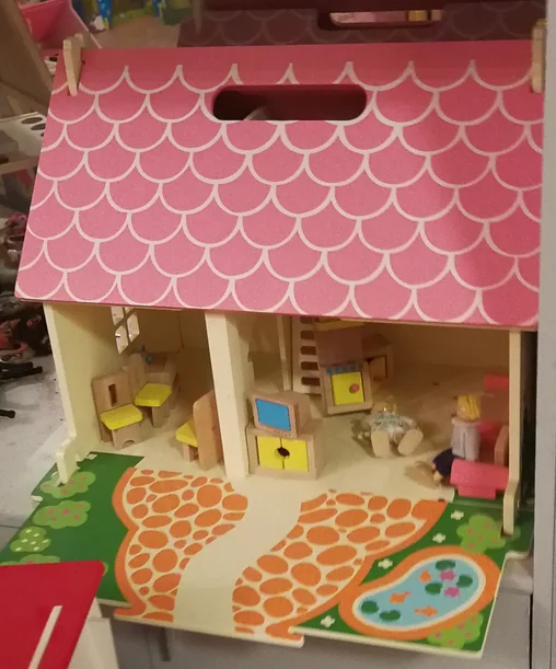 2storey Wooden Doll House With Furnitures Toy Buy Doll House Toy,Diy