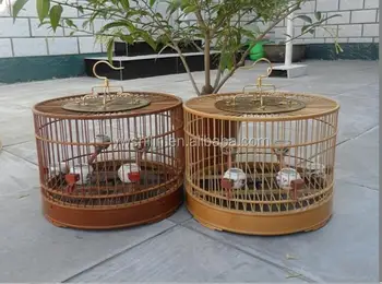 Bambu Burung Kenari Kandang Bambu Kayu Makau Burung Kandang