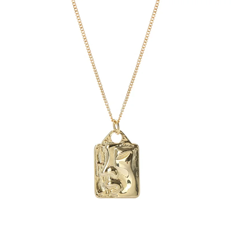 

A1092 Fashion Jewelry Lock Necklace 925 Sterling Silver Face Necklace