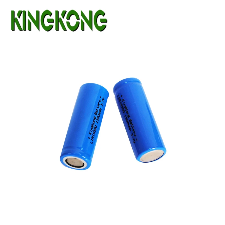 KingKong icr18500 3.7v 1500mah rechargeable battery