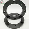 black color cnc aluminum machining machine parts for adaptor ring