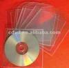 12c thickness Clear PP material cd sleeve with or without adhesive tape