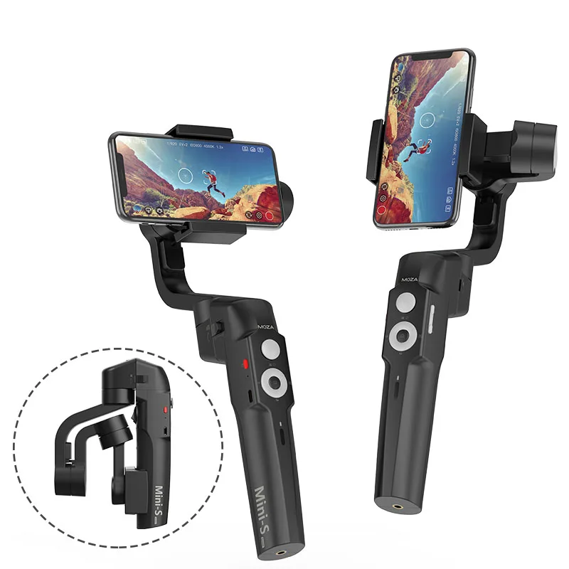 Moza Mini-S Foldable 3-Axis Smartphone Gimbal stabilizers