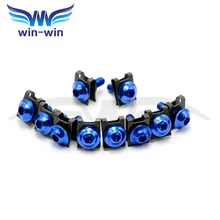 brand new 6mm cnc aluminum blue motorcycle parts fairing bolts screws For YAMAHA YZF R1 R6 1998 1999 2000 2001 2002 2003 2004