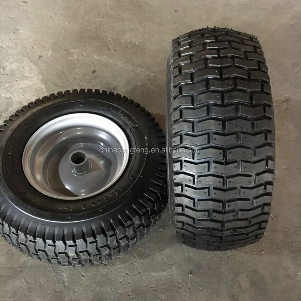 Lawn Mower Tubeless Pneumatic Rubber Wheel Tire 9x3.504 Golf Tyre 9x3