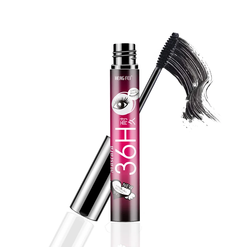 

Smudge Free Warm Water Removable Gel Fiber Mascara, Jet black